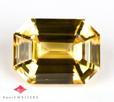スリランカ産非加熱イエローサファイア 5.18ct クッションカット