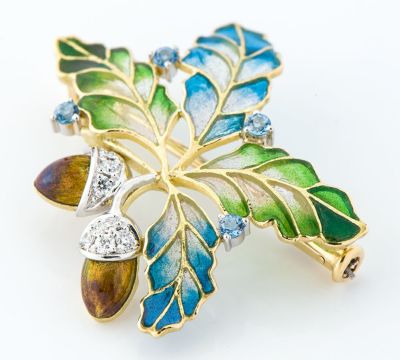 ミャンマー産天然無処理翡翠 ジュエリー 植物 ペンダント 翠緑